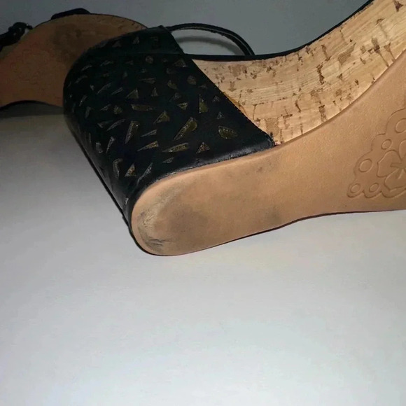 Women's Not Rated Black Wedges Size 7.5 - Picture 8 of 11